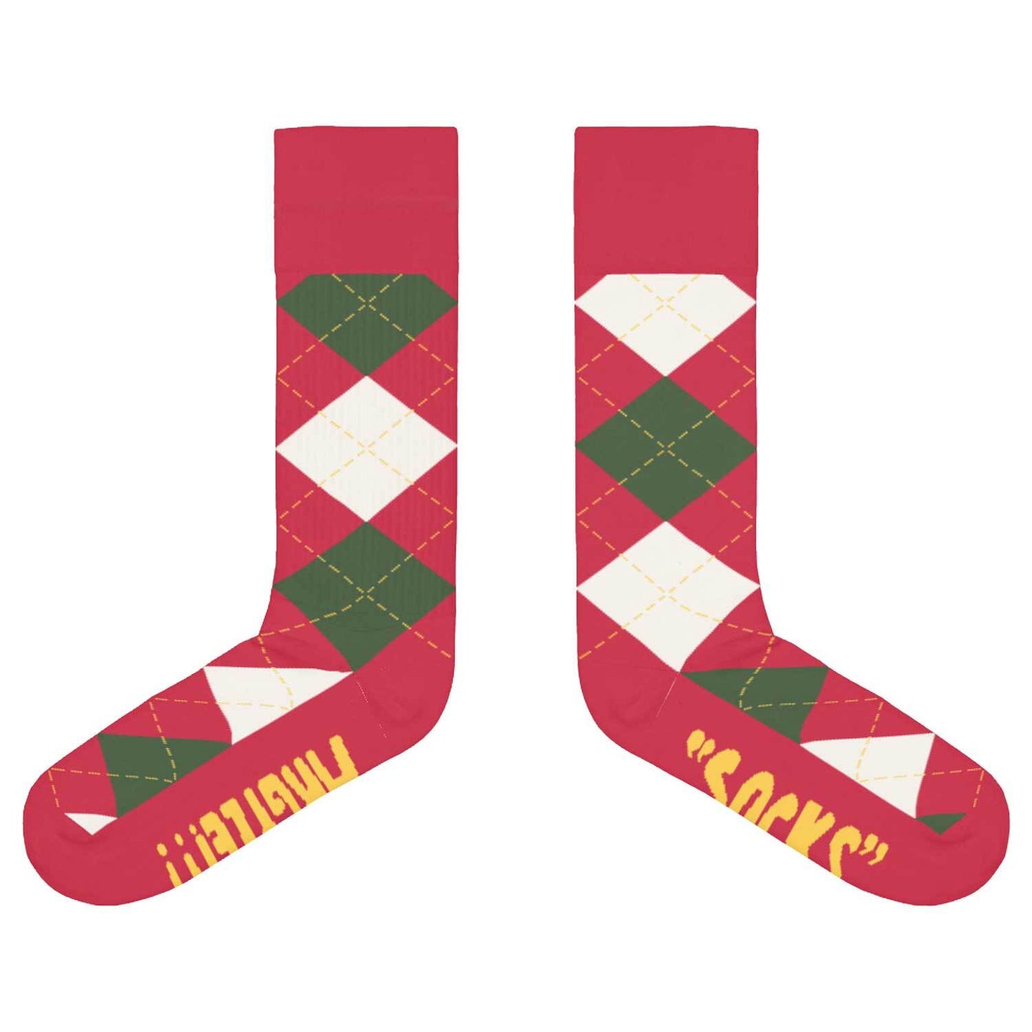 Argyle Socks Red