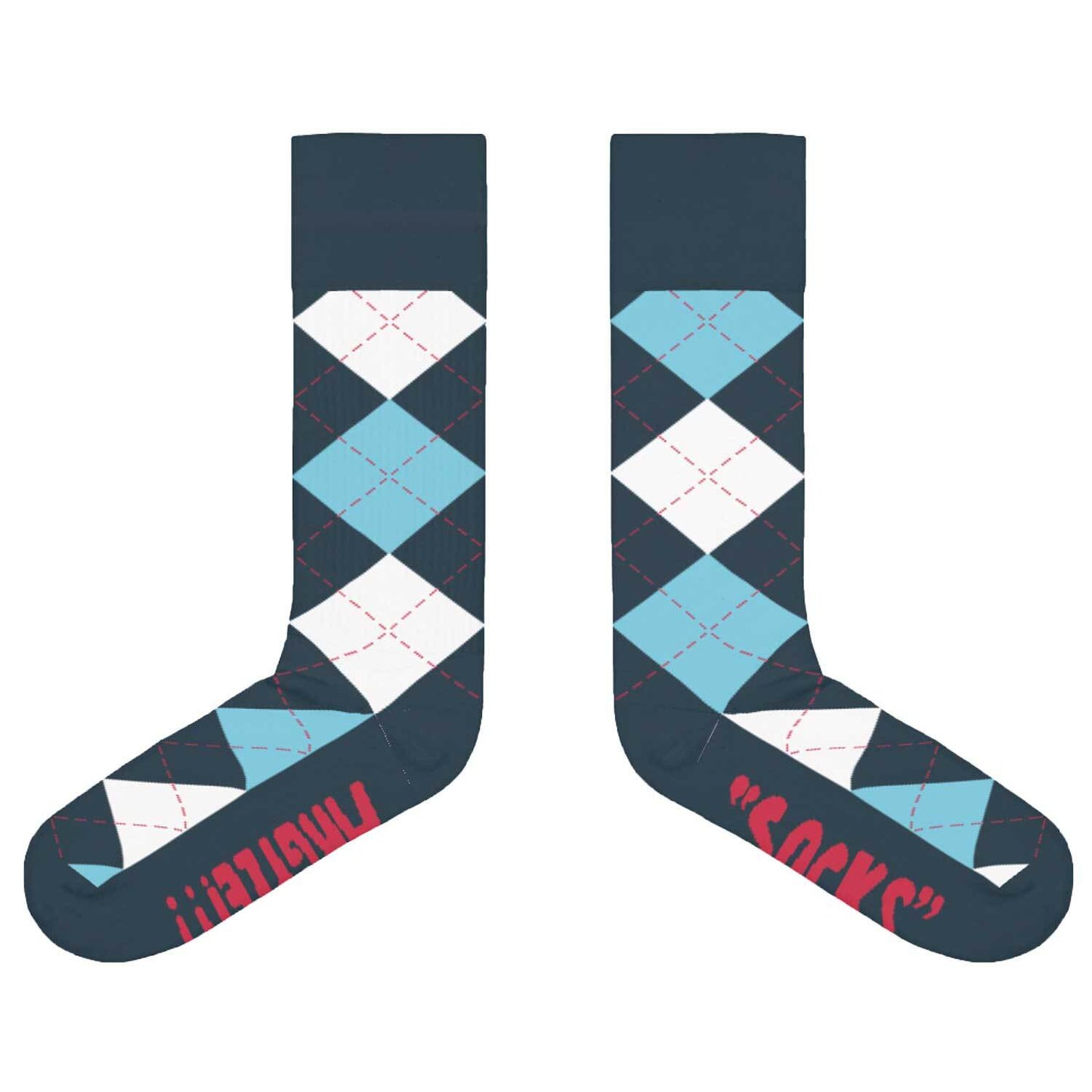 Argyle Socks Blue