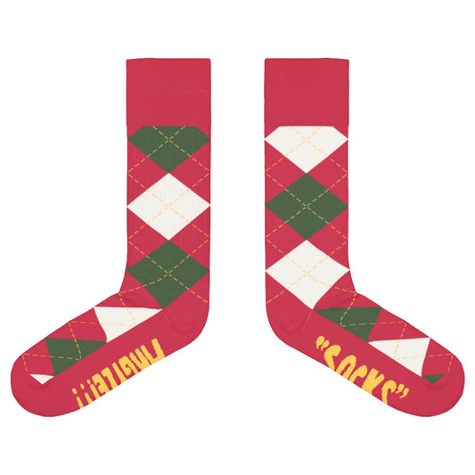 Argyle Socks Red