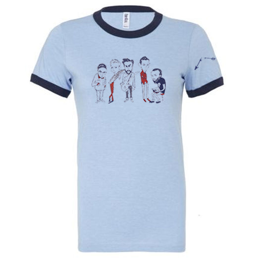 JD & the Gang Women's Ringer Tshirt
